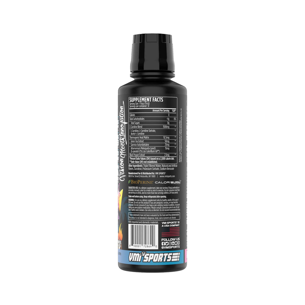 VMI Sports L-Carnitine Heat packaging on countertop