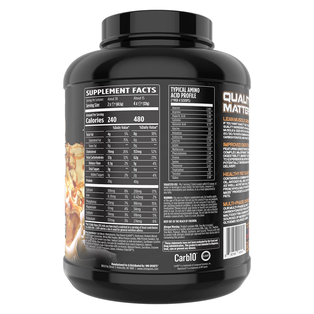 VMI Sports Major Mass meal-replacement setup for convenient pre- or post-workout nutrition.