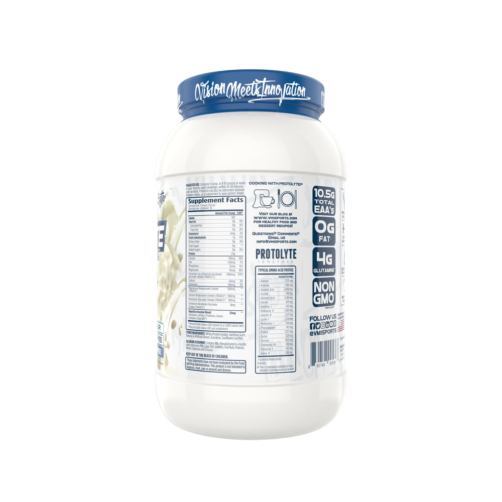 ProtoLyte Whey Isolate Vanilla Cake Batter demonstrates lean-muscle growth after training.