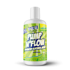VMI Sports Pump N Flow bottle pour showing nitric oxide support for pumps