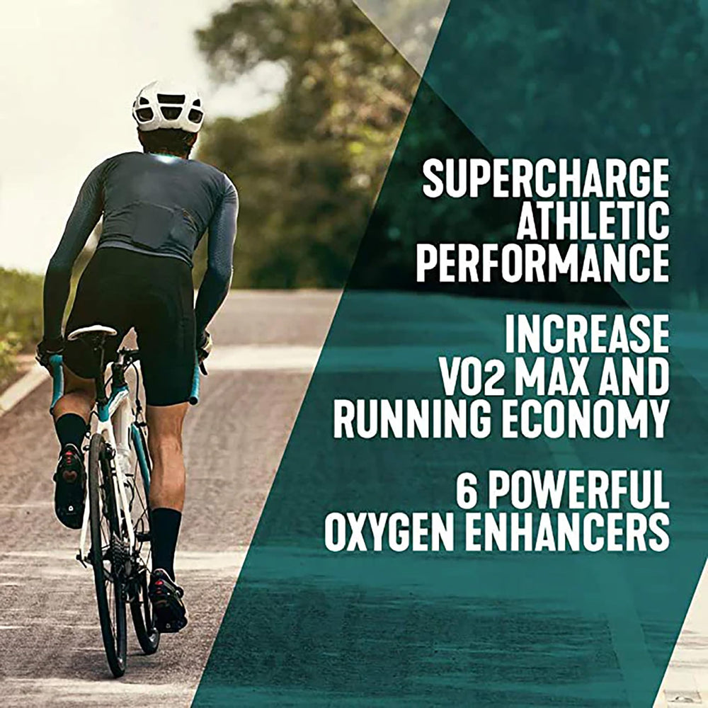 VO2-Boost label ingredients showing alpha-lipoic acid and complex nutrients for muscle support.