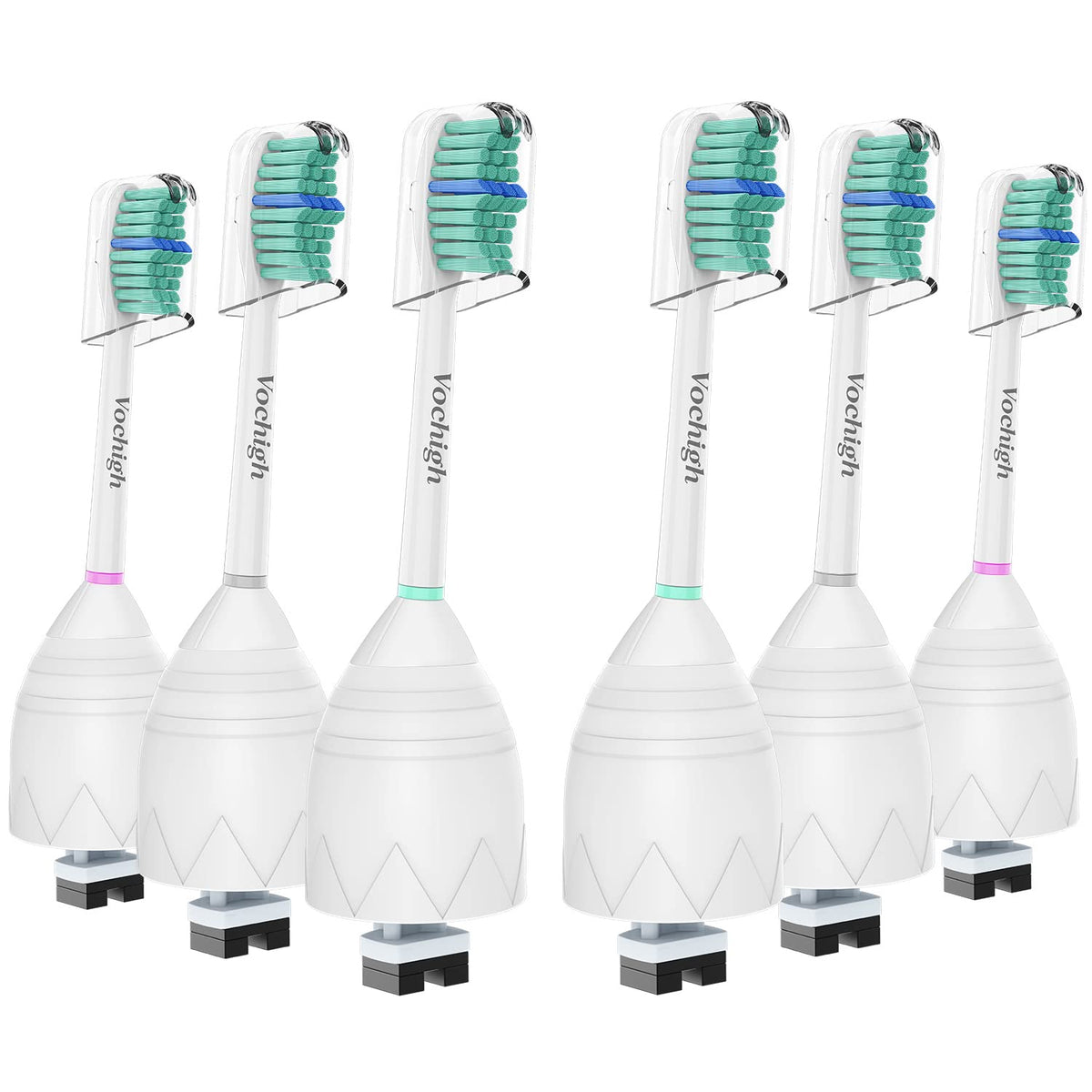 Vochigh replacement toothbrush heads for Philips Sonicare e-Series HX7022 – 6 pack