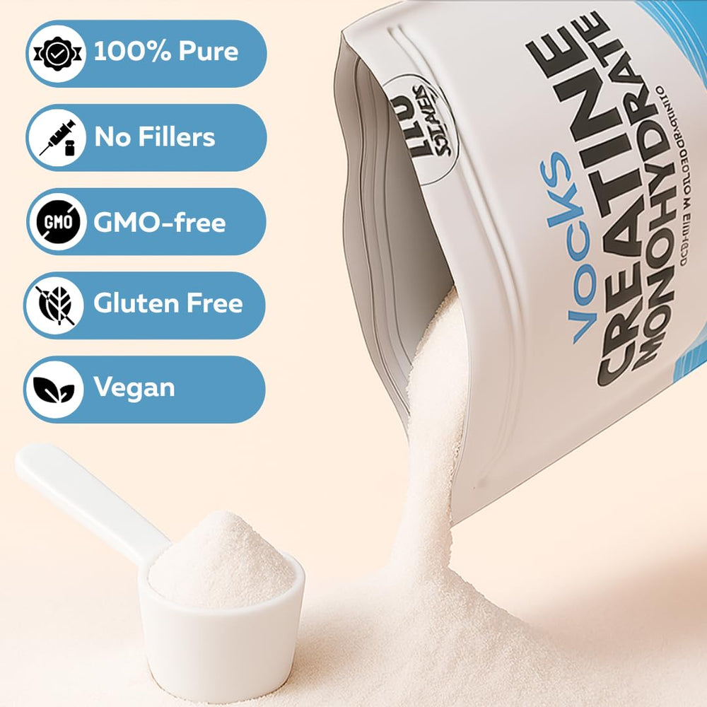 Micronized creatine monohydrate texture close-up