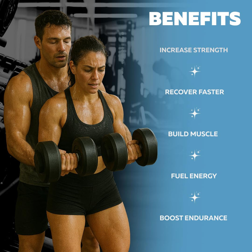 Serving scoop dipping into creatine powder