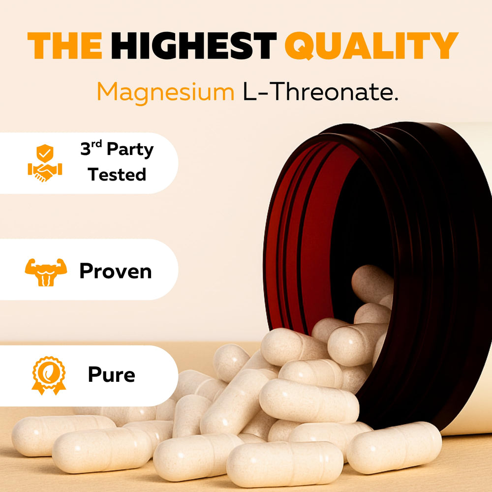 Graphic showing sleep support with magnesium L-Threonate
