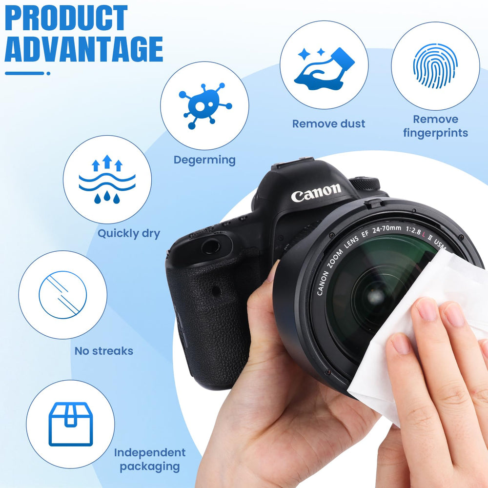 Wipes cleaning eyeglasses without scratching