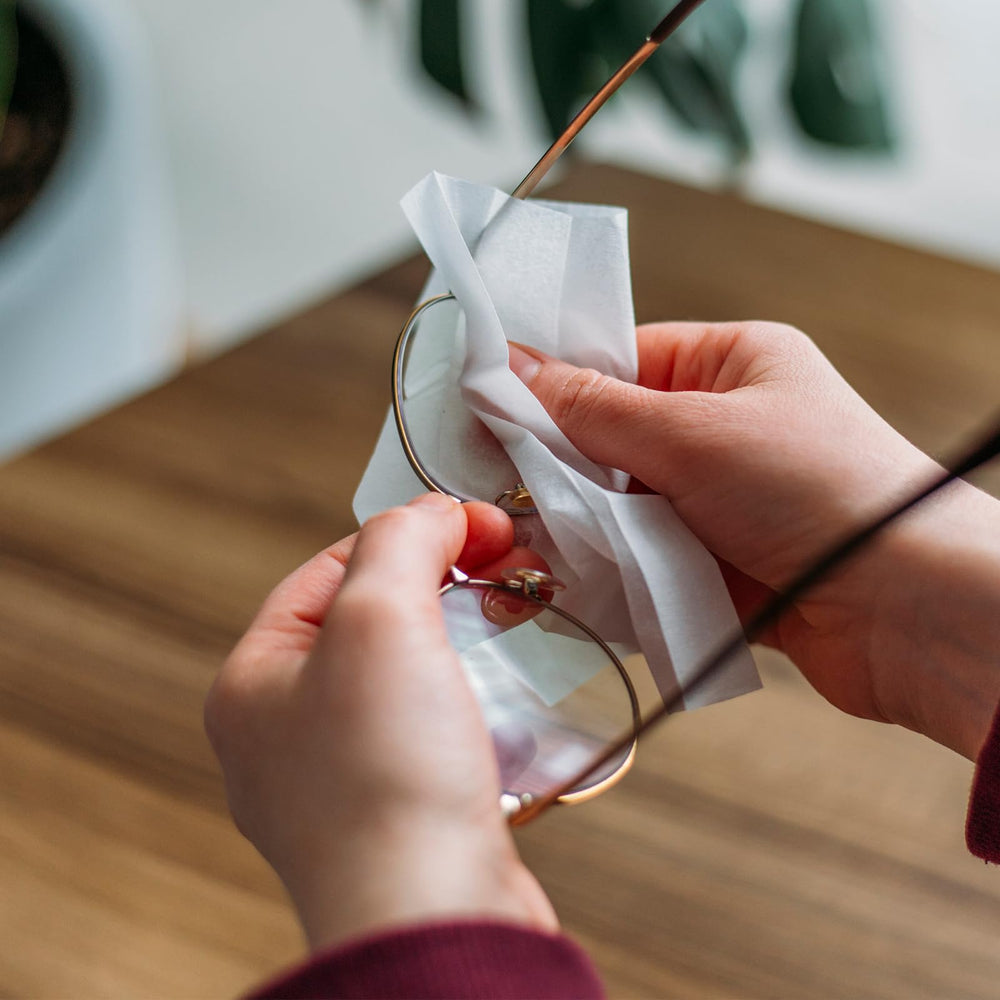 Plant-based fibers and safety features on packaging