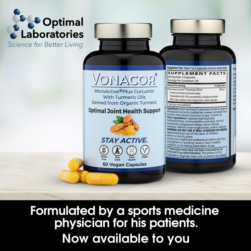 Third-party testing seal on Vonacor product packaging
