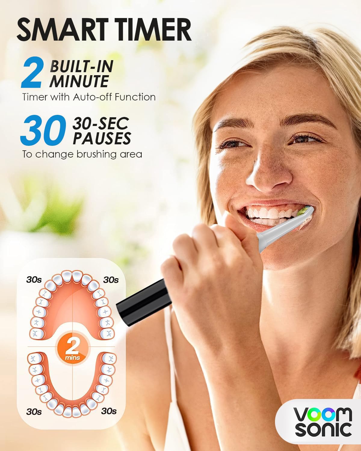 Compact Voom Sonic Go 1 Series travel toothbrush