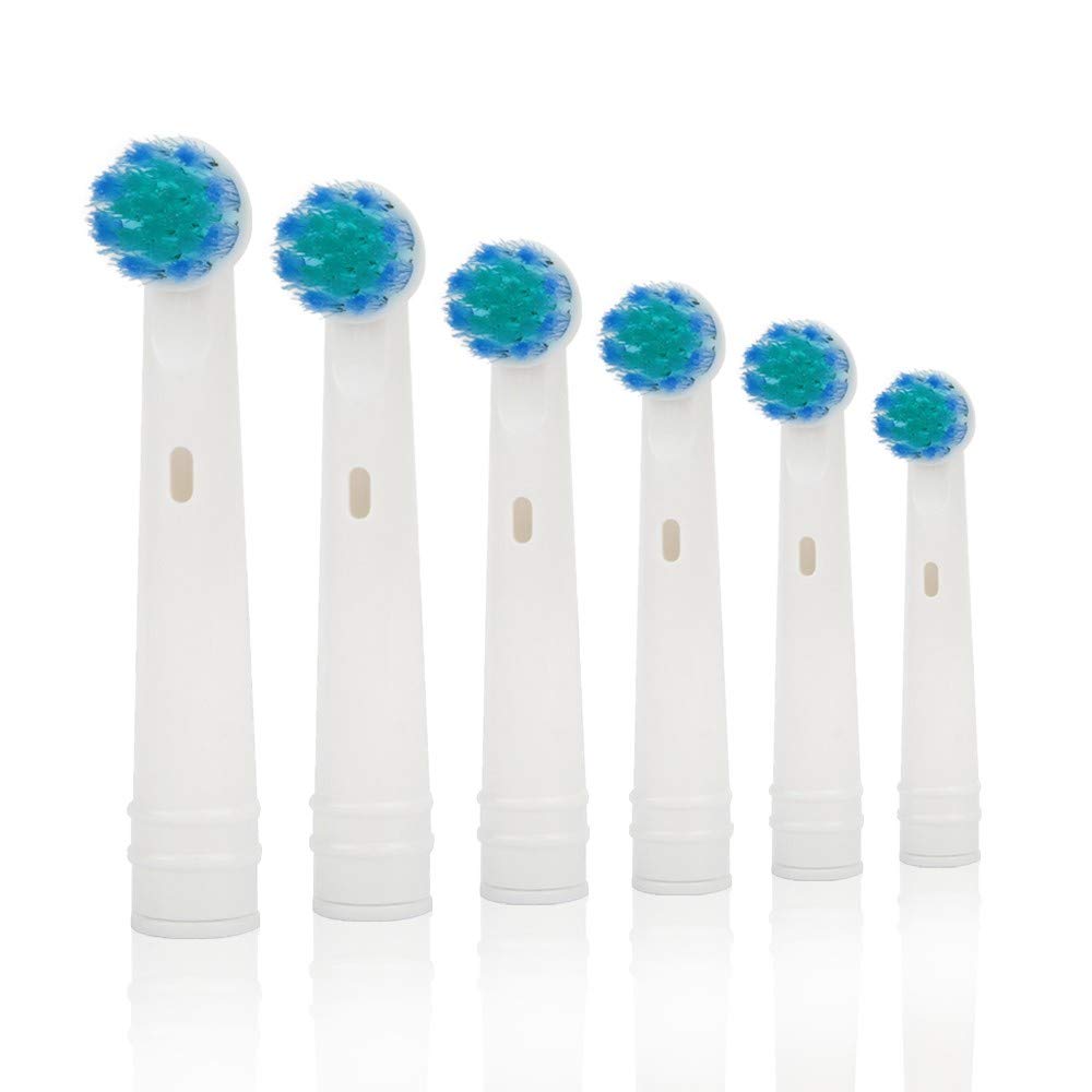 Voom Sonic Oral-B compatible replacement brush heads 6-pack VM-22049 – front view