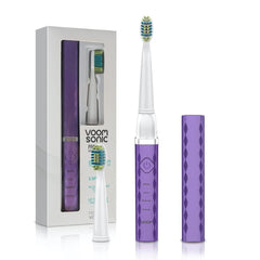 Voom Sonic Pro 3 Rechargeable Electric Toothbrush front view with purple body