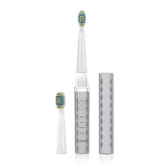 Voom Sonic Pro 3 toothbrush in silver angled view