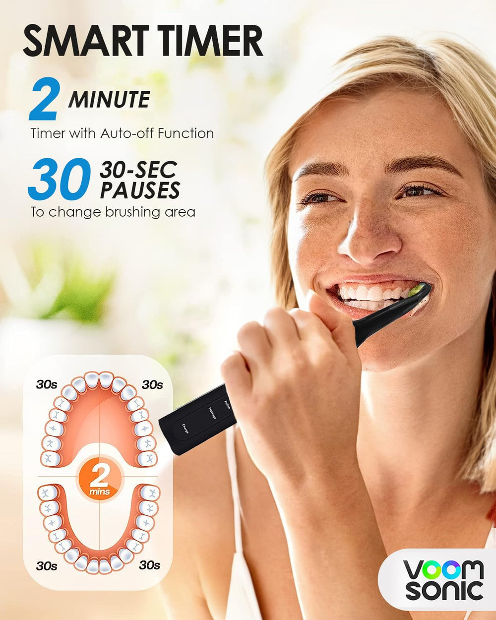 Replacement brush head for Voom Sonic Pro 5