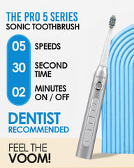 Five brushing modes: Clean, White, Polish, Sensitive, Massage
