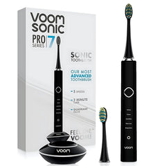 Voom Sonic Pro 7 Series toothbrush body with sleek black finish