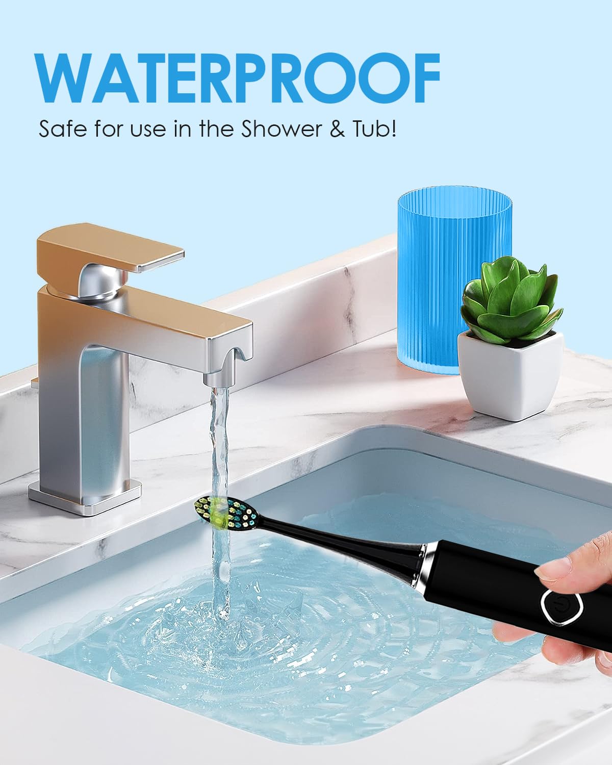 IPX7 waterproof exterior designed for wet environments