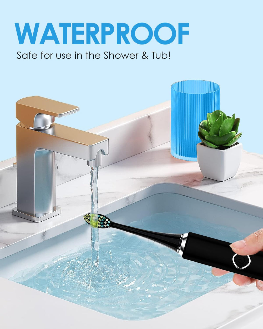 IPX7 waterproof exterior designed for wet environments