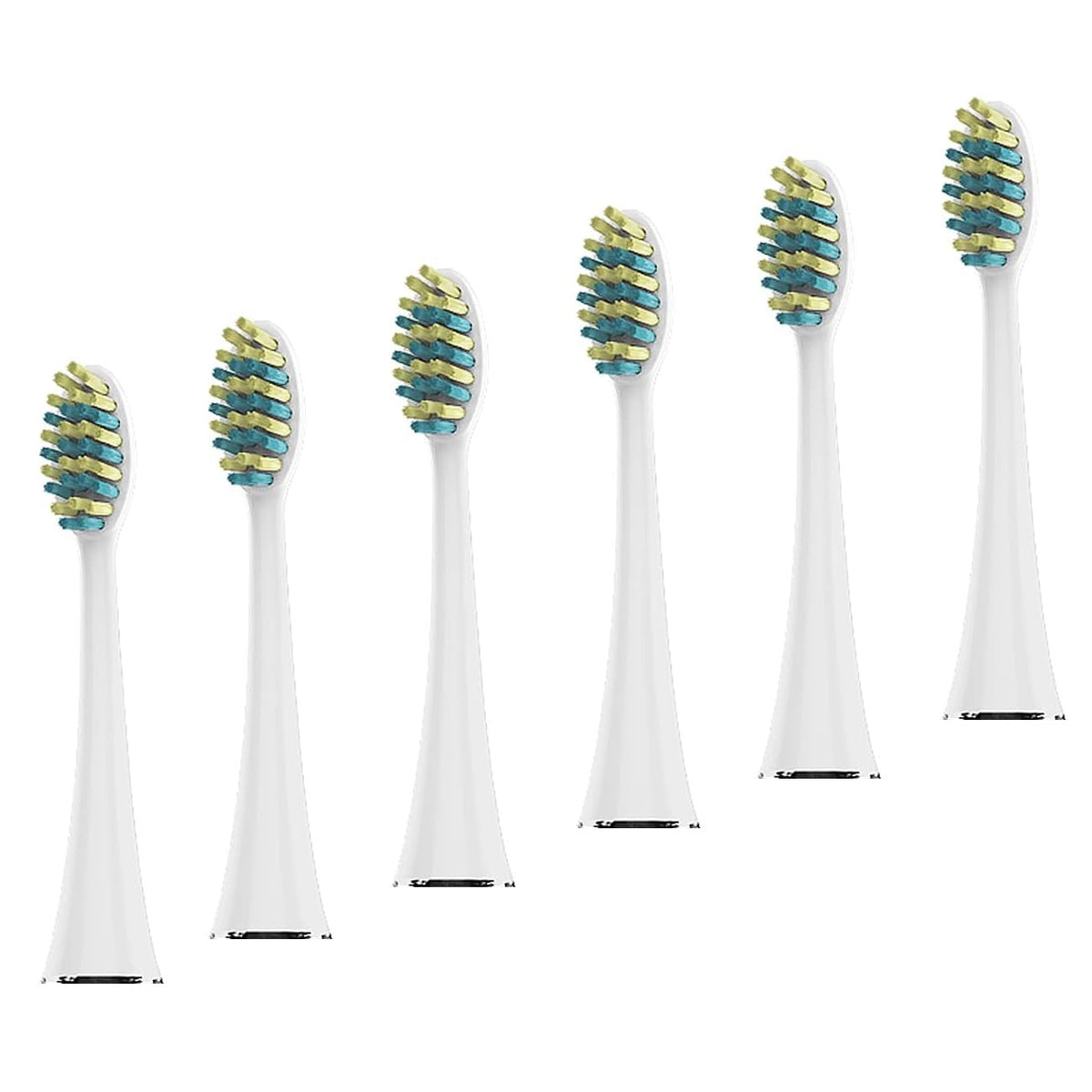 Voom Sonic Pro 7 Series replacement brush heads - 6 pack, front view