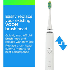 Six-pack replacement heads for Voom Sonic Pro 7