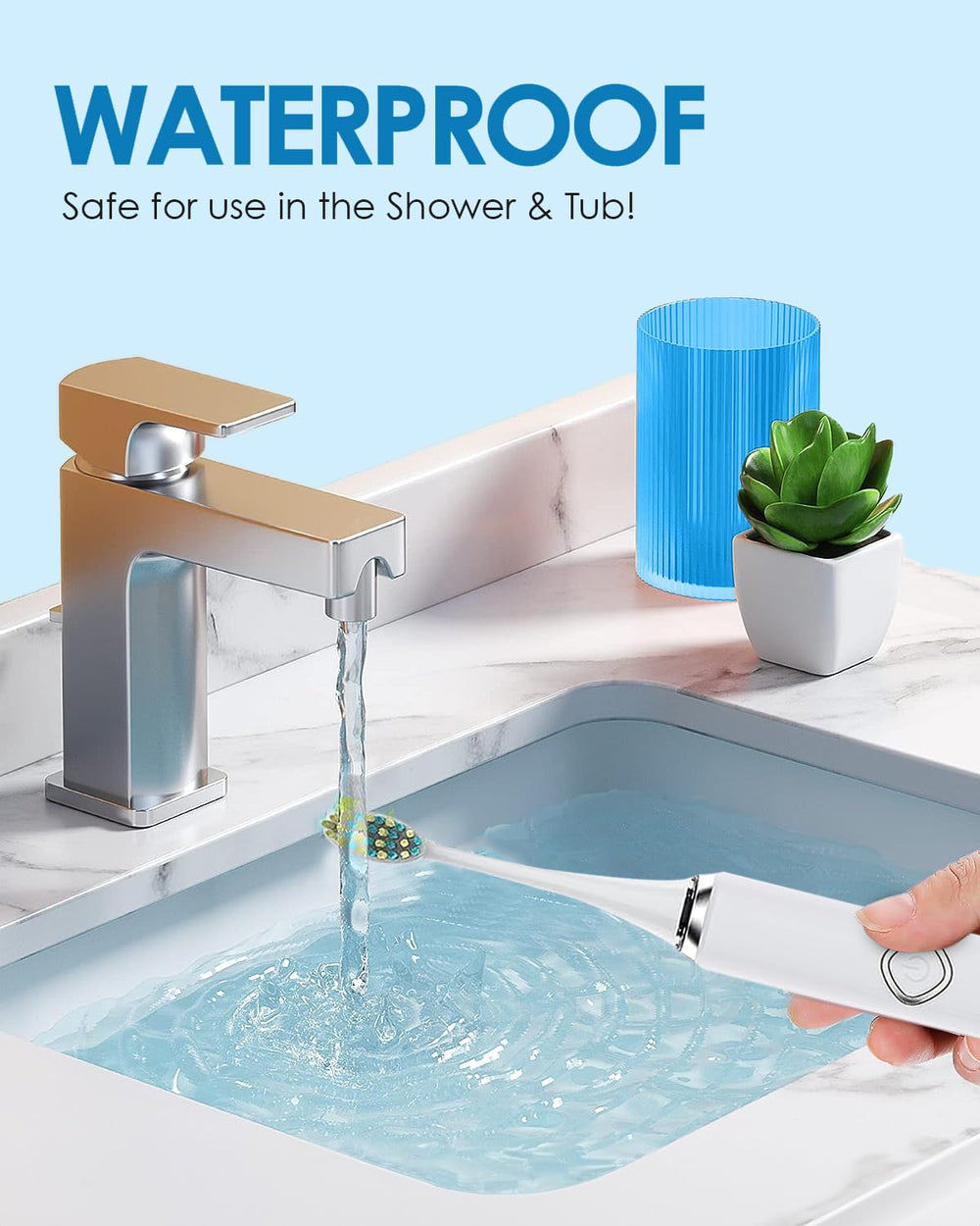 IPX7 waterproof design of Voom Sonic Pro 7