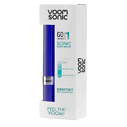 Royal blue Go 1 Series toothbrush with vented cap