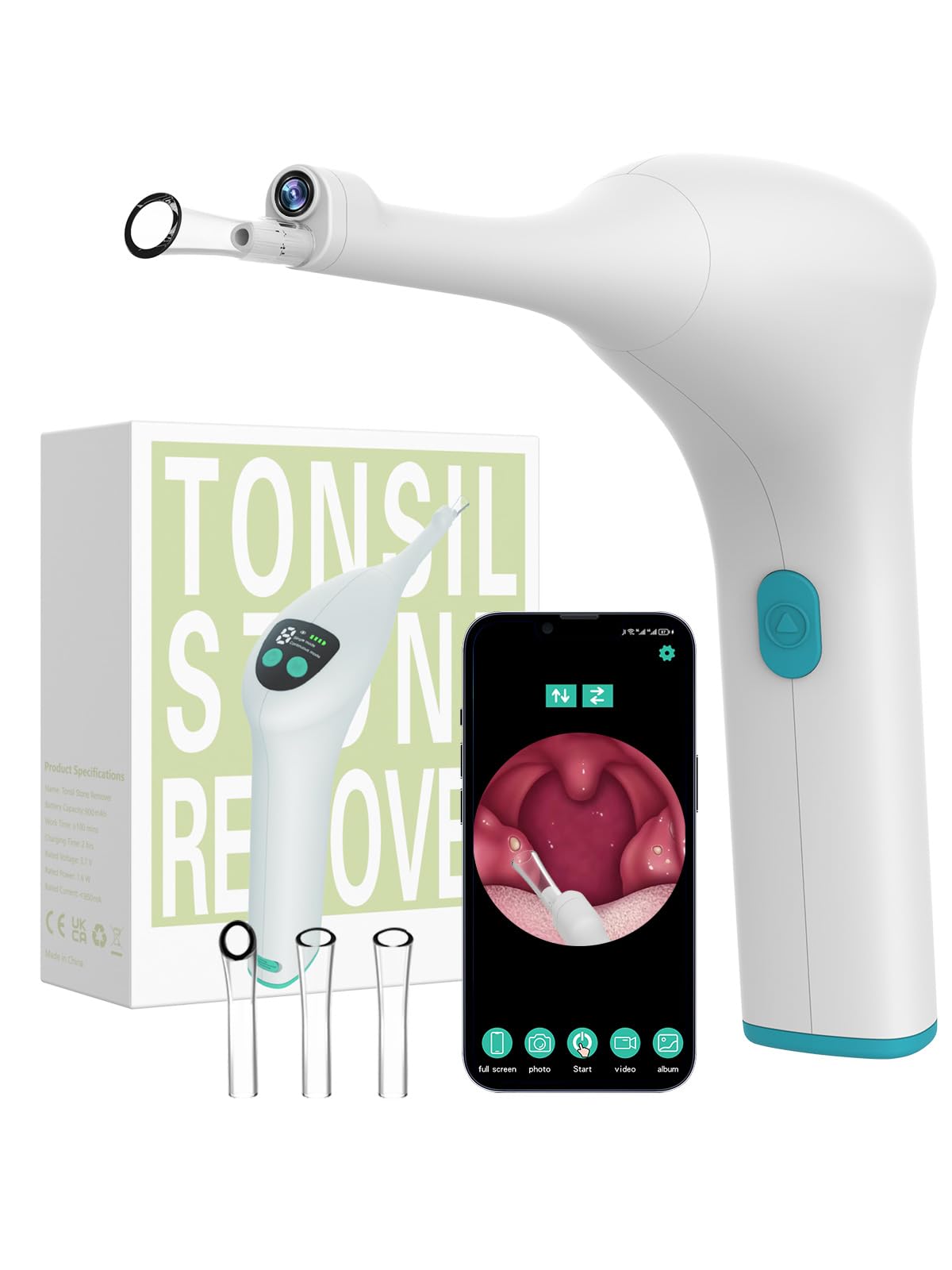 Product image of Voraiya visible tonsil stone remover with camera
