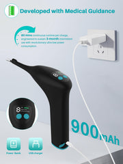Interchangeable probes: 1 ABS and 2 silicone probes