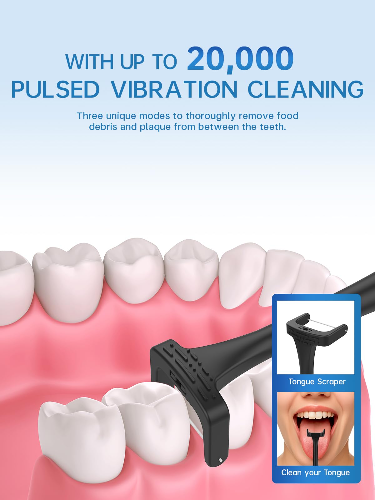 Side profile of Voraiya Electric Flosser