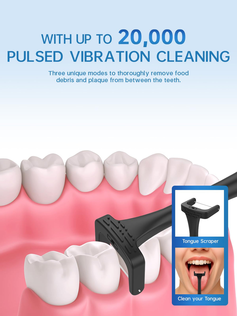 Side profile of Voraiya Electric Flosser