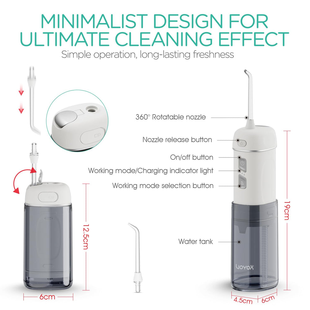 Type-C charging for VOYOR-HEALTH WF510 portable flosser