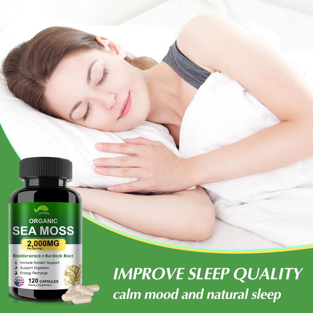 Product label showing 120 capsules and 2000mg dosage