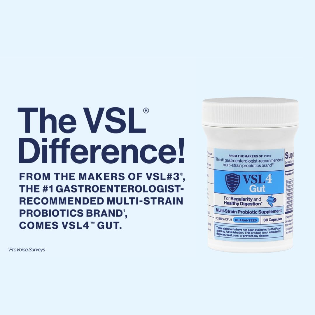 Multi-strain probiotic capsules displaying eight strains