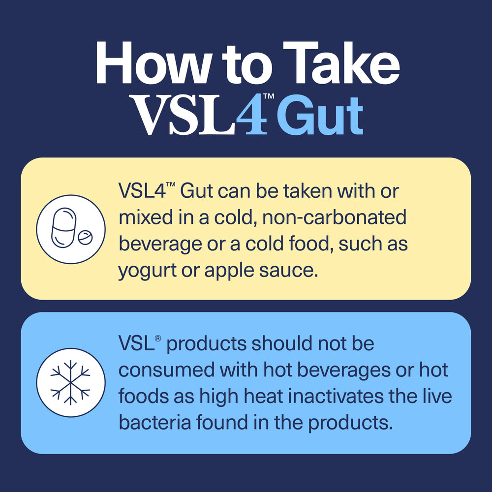 Box and bottle of VSL4 Gut Daily Probiotics for gut health