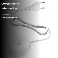 Close-up of the VTHNMPG 220V charger compatible with Oral-B Braun toothbrush charging base