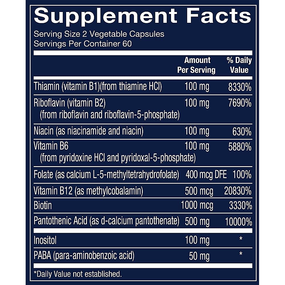 Close-up of active coenzyme B vitamins in Vthrive Bioactive B-Complex