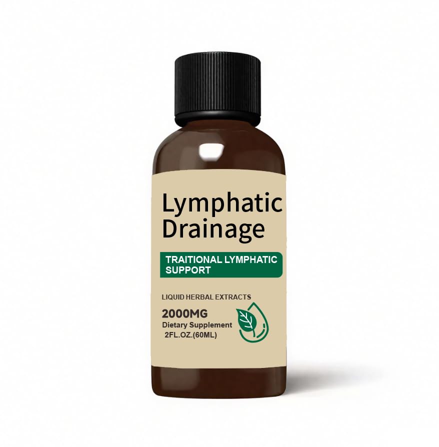 Bottle of Vunexo Lymphatic Drainage Drops 2 fl oz with elderberry and echinacea