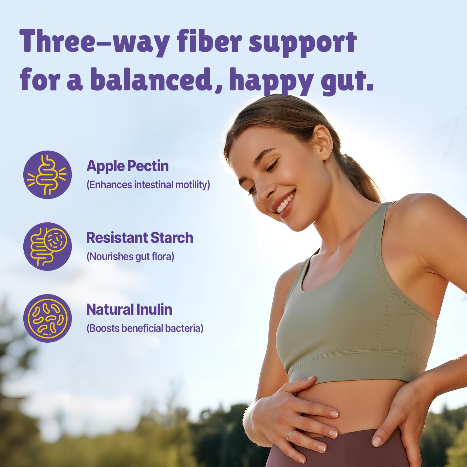 Natural wellness imagery with Vylarithonixa gummies