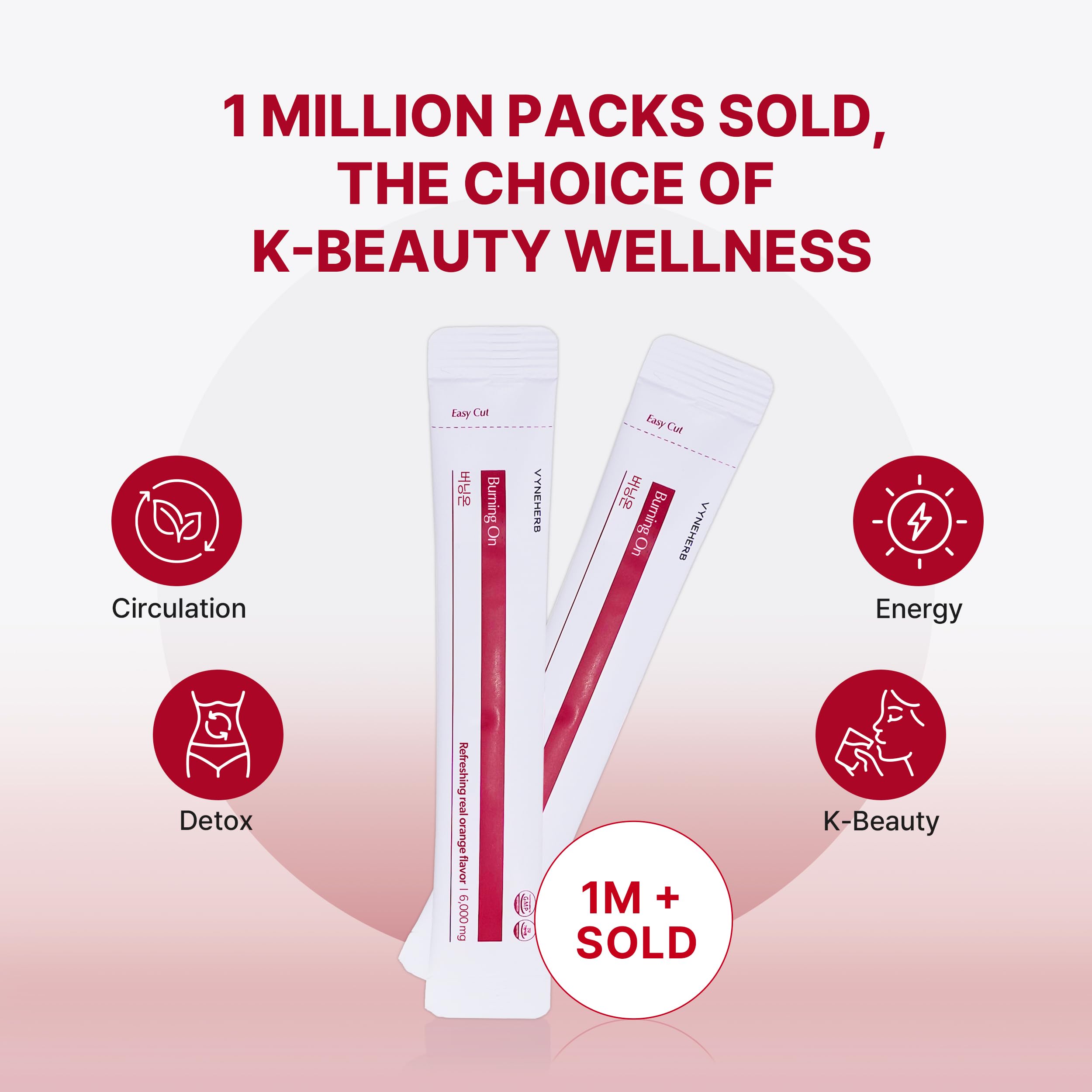 VYNEHERB Burning On packaging front shows convenient daily use.