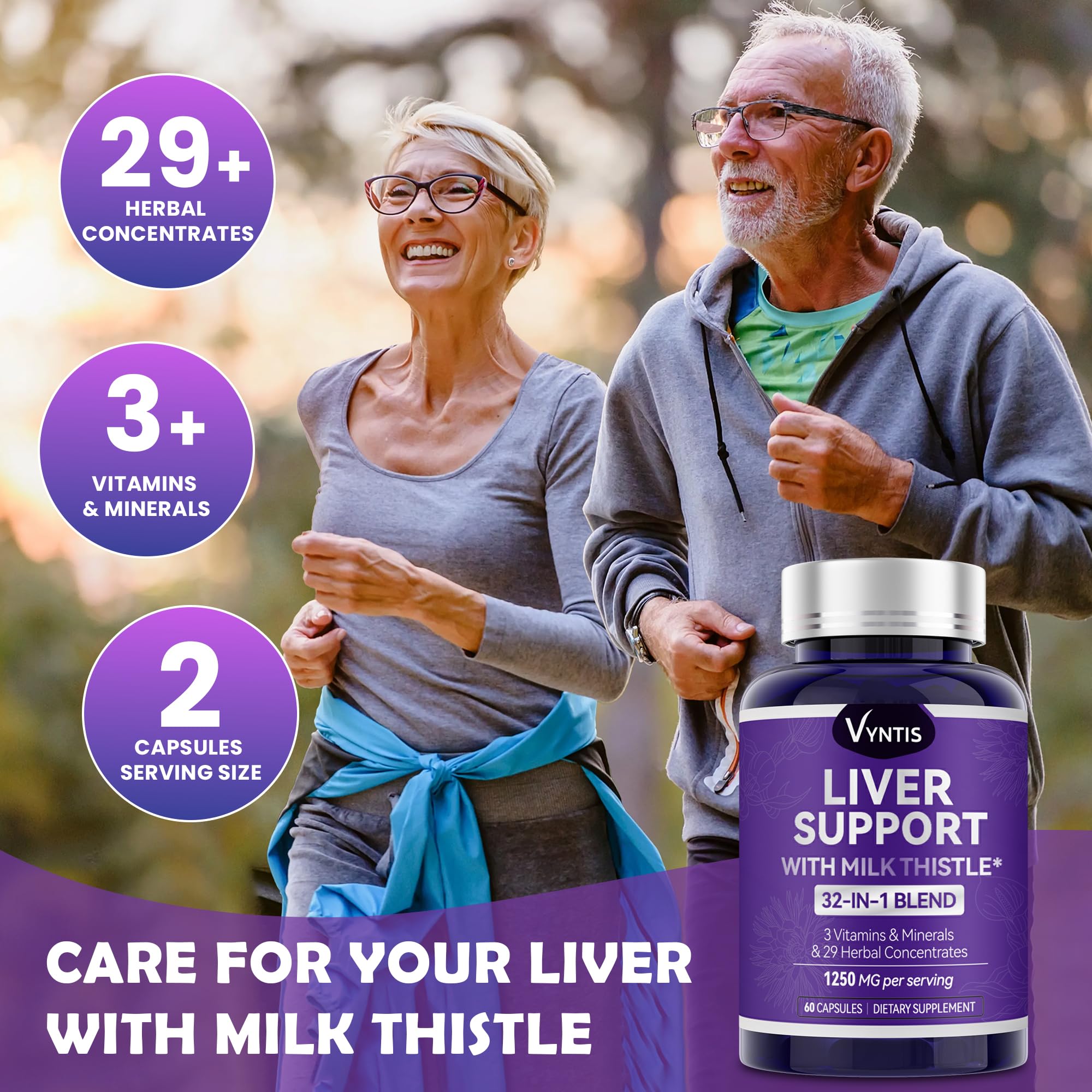 Supplement facts and 1250mg per serving on bottle label