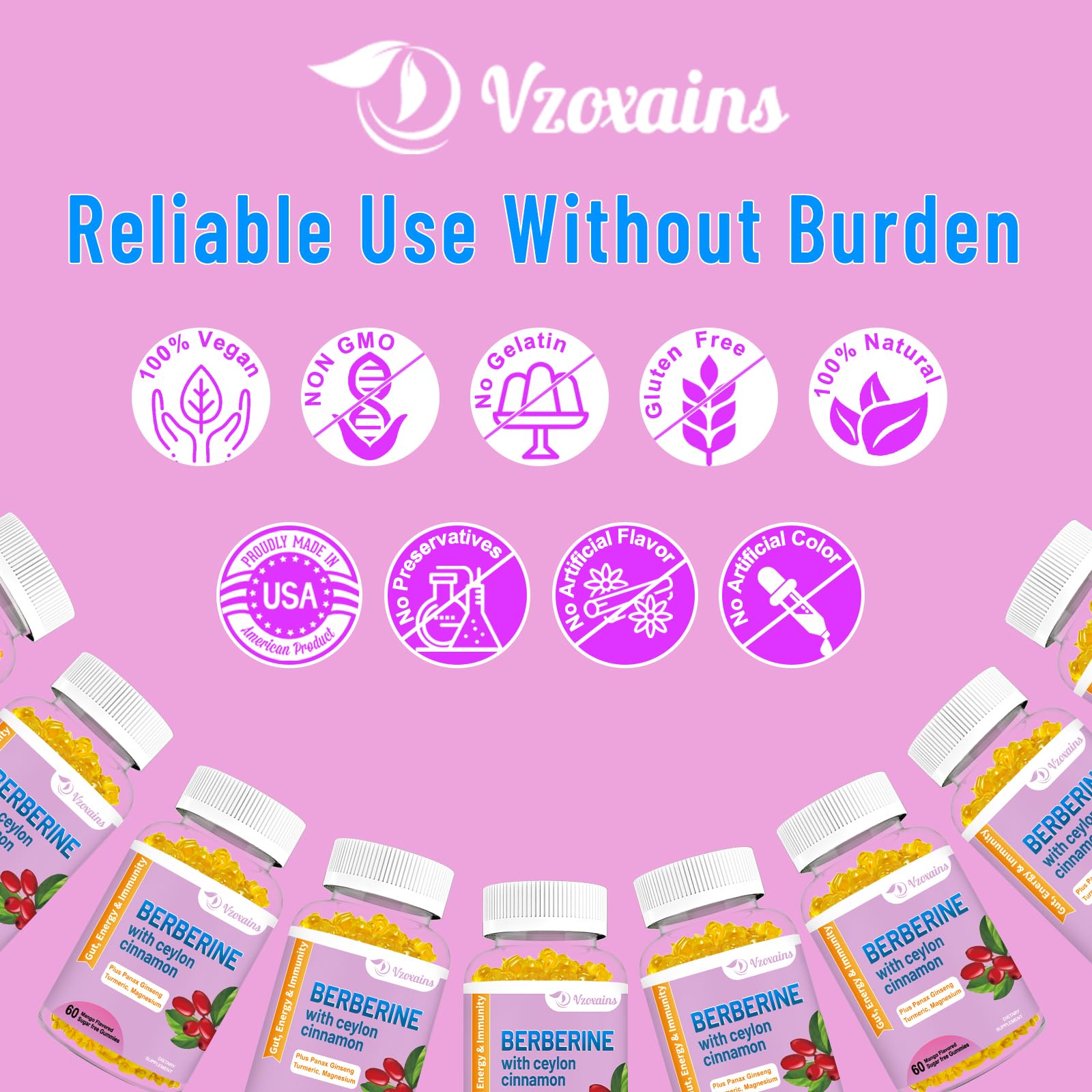 Close-up of Mango flavor gummies