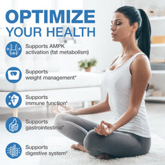 Close-up of Berberine HCl 97% purity label on bottle