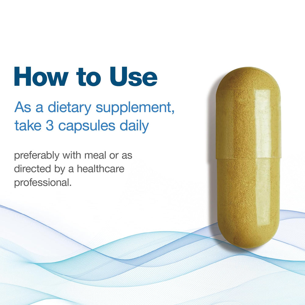 90 capsules bottle with clean label and ingredients list