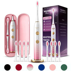 Front view of Wagner Stern WHITEN+ Edition whitening electric toothbrush