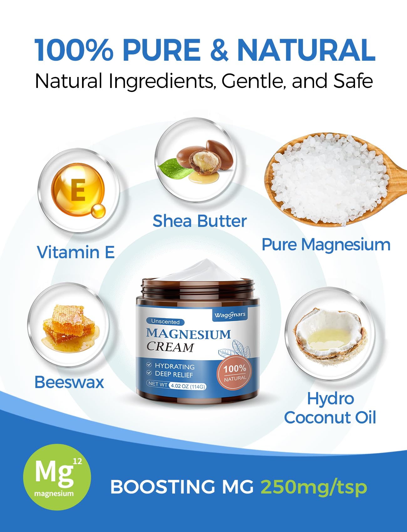 Relaxed legs after massage with magnesium cream