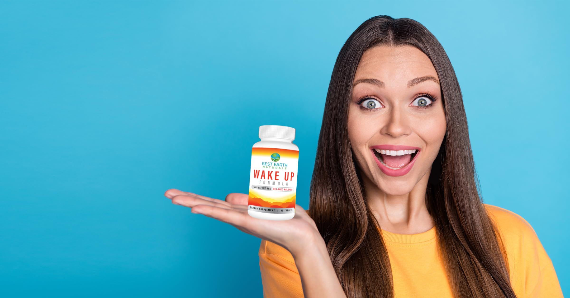 Close-up of Wake Up Formula capsules