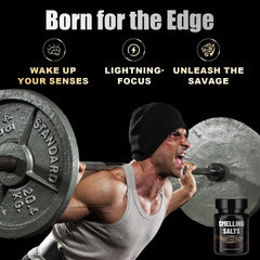Athlete using Wake Up Salts for powerlifting