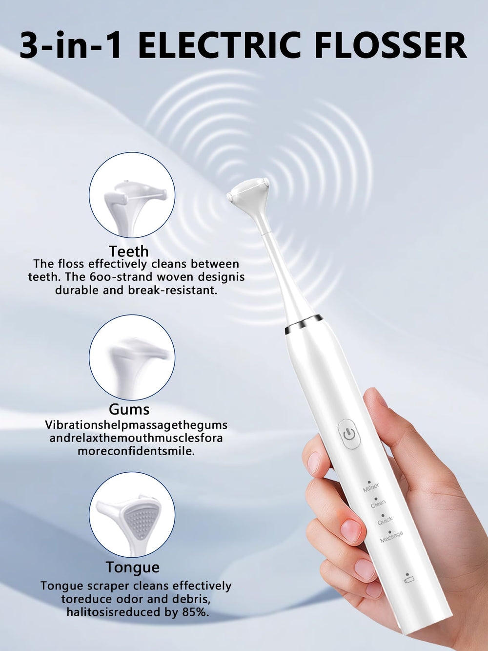 Wall mount accessory for the flosser