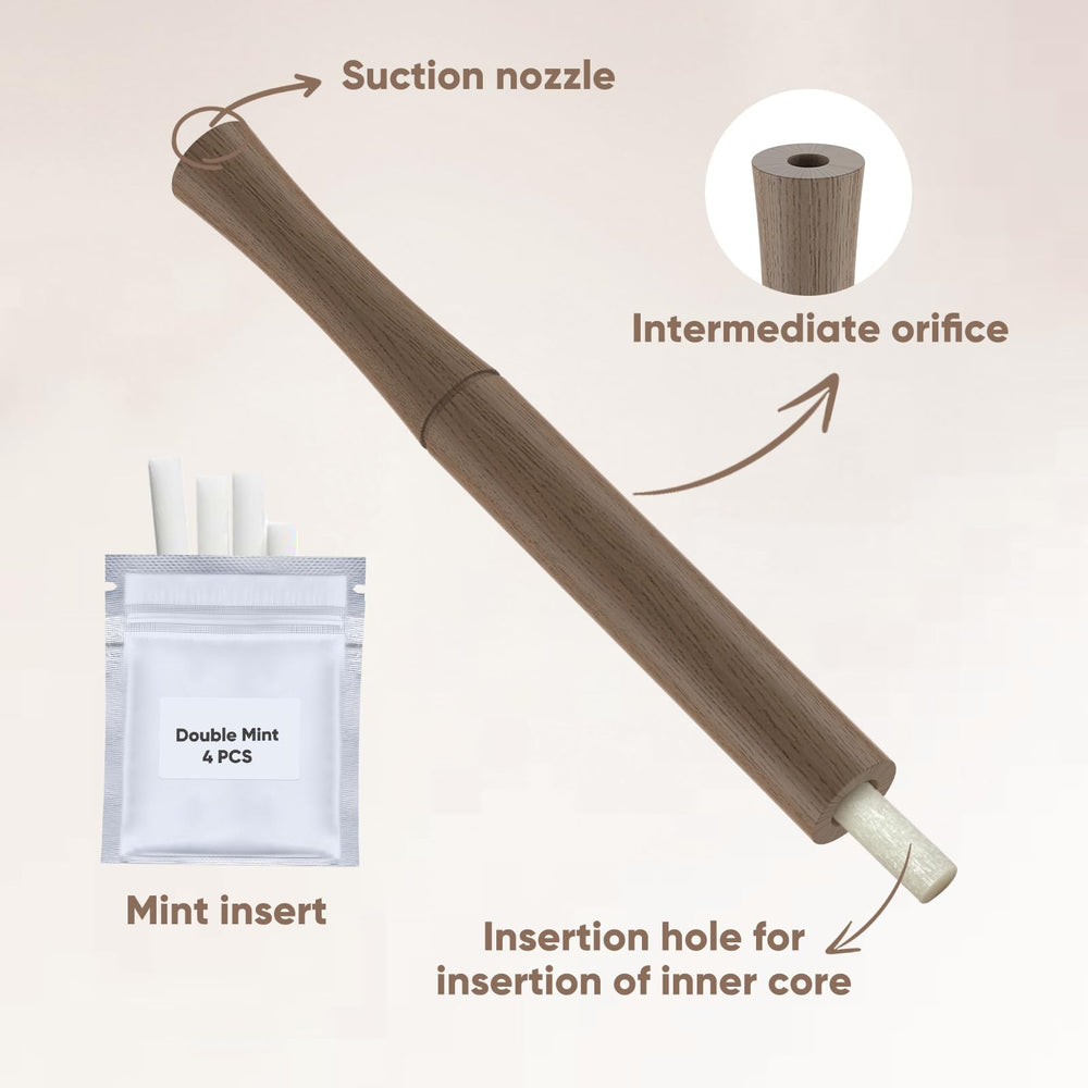 Walnut wood casing of inhaler