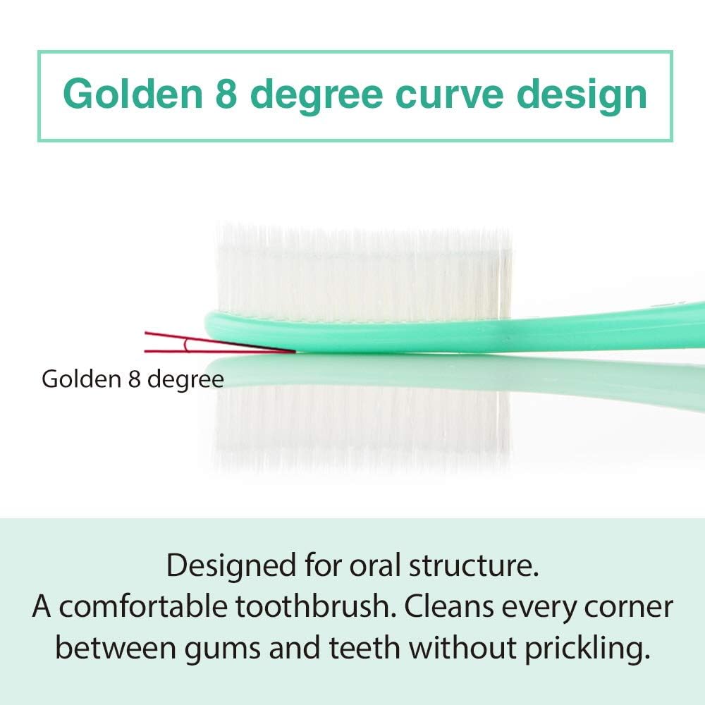 Close-up of 4,000 dense bristles on WANGTA toothbrush