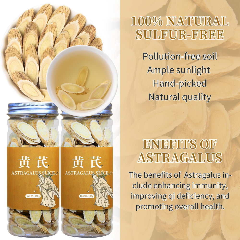 Astragalus root slices prepared for brewing